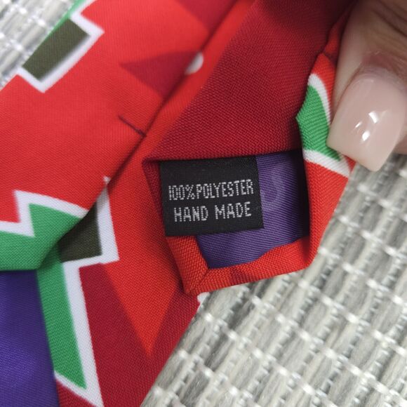 OppoSuits Neck Tie Abstract Christmas Tree Ugly Holiday Gift Present Thin NEW - Picture 6 of 11